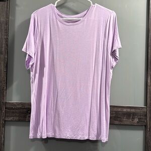 Nine West Soft Spun t-shirt. Lavender in color, size XL.